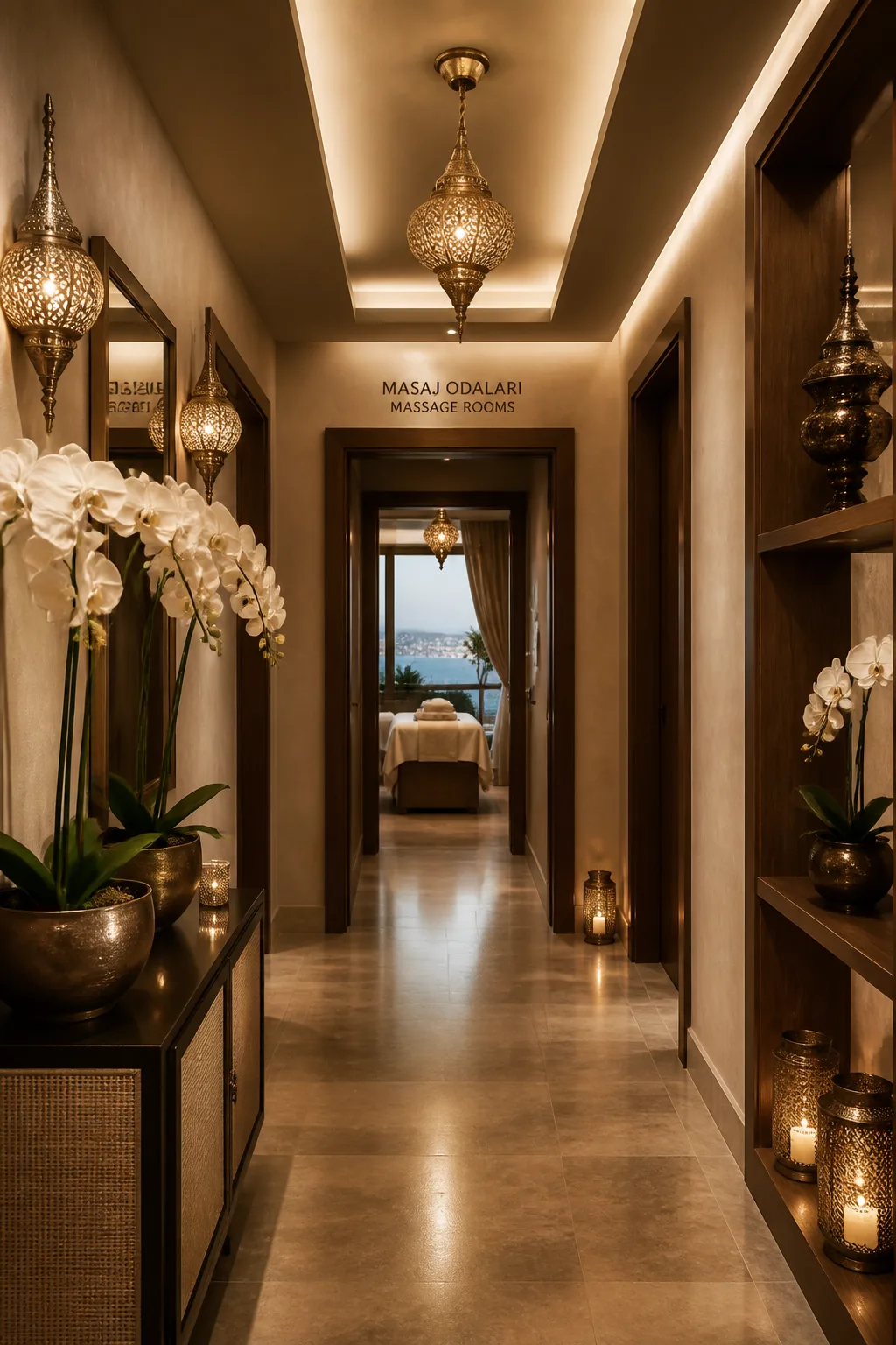 Boutique spa koridoru